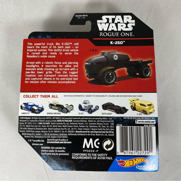 2014 Star Wars Hot Wheels Die Cast - CHOPPER and K-250 - Picture 5 of 7